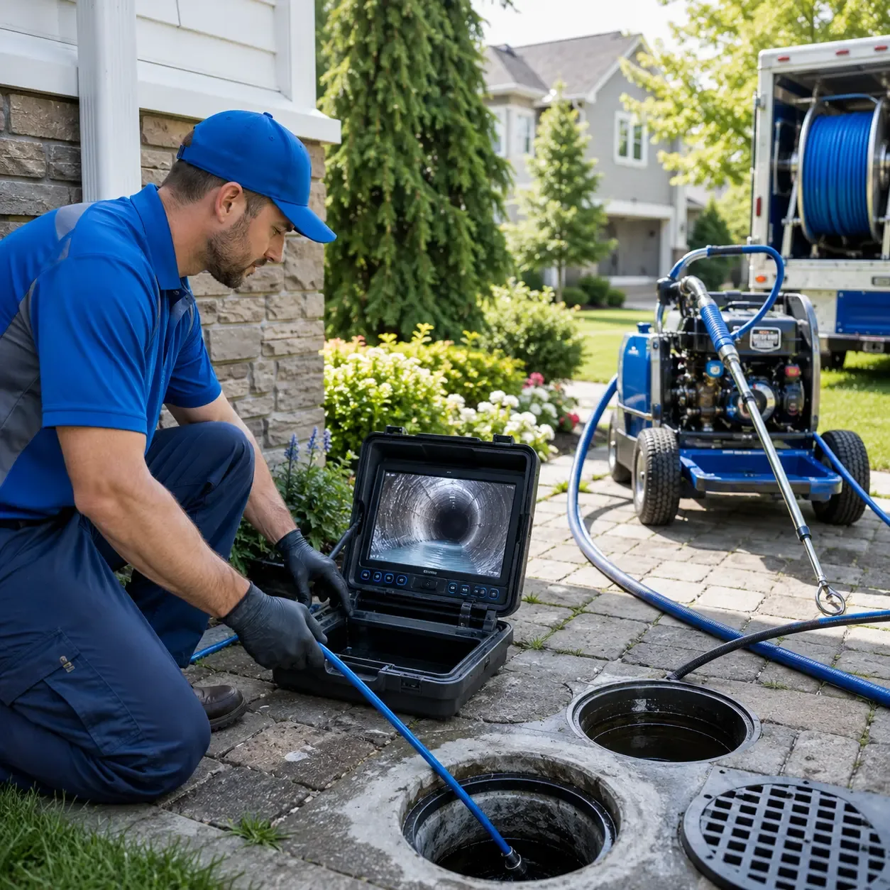 Outdoor drain cleaning professionals serving Blairsville, GA